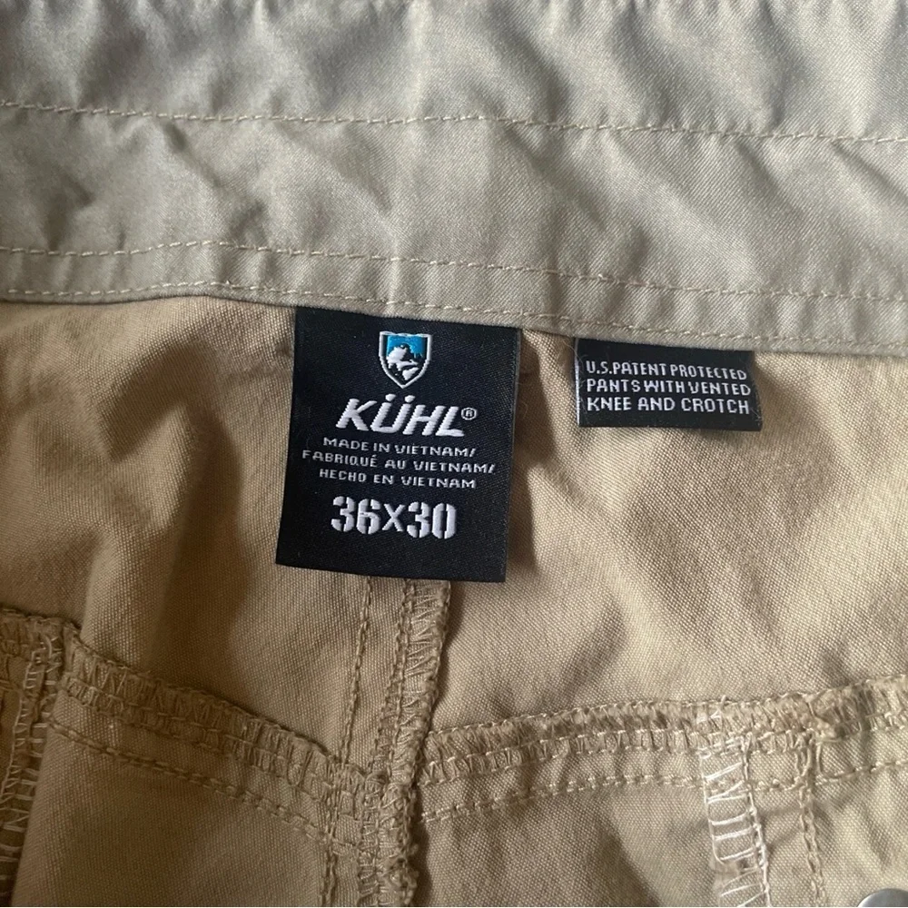 Kuhl Men's Tan Pants carpenter style outdoor gear size 36 x 30